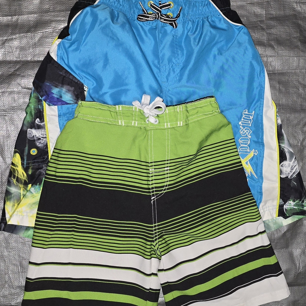 2 Pair Boys Swim Shorts Size 8
